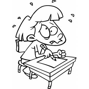 Disegno di Compito in Classe da colorare