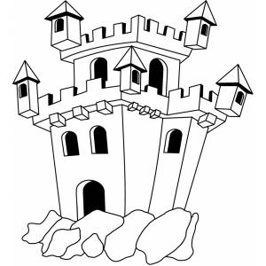 Disegno di Il Castello da colorare