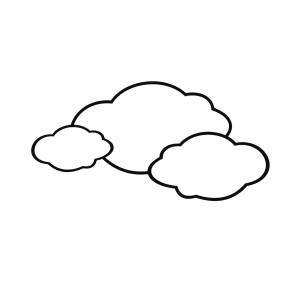 Disegno di Le Nuvole da colorare