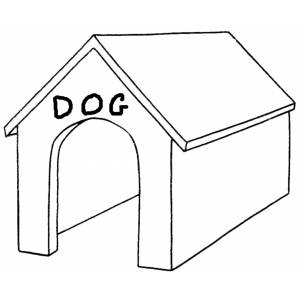 disegno di Cuccia del Cane da colorare