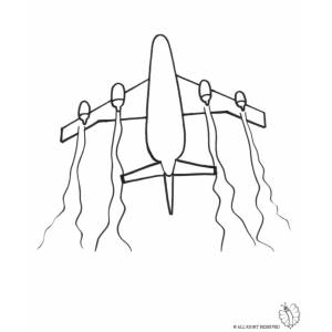 Disegno di Aeroplano da colorare