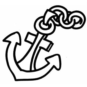 Disegno di Ancora della Nave da colorare