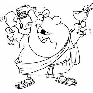 Disegno di Antichi Romani da colorare