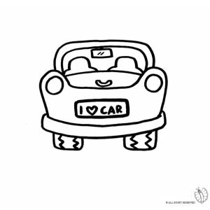 Disegno di Auto da colorare