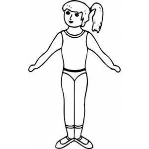 Disegno di Ballerina Danza Classica da colorare