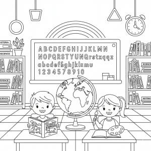 Disegno di Piccoli Esploratori di Conoscenza da colorare