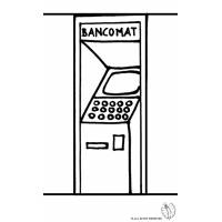 Disegno di Bancomat da colorare