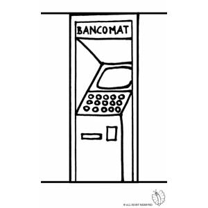 Disegno di Bancomat da colorare