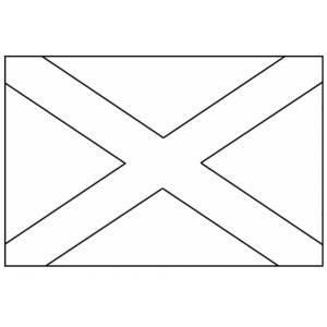 Disegno di Bandiera Scozzese da colorare