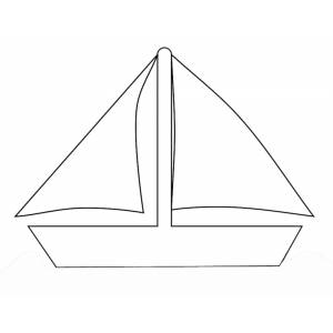 Disegno di Barca da Regata da colorare