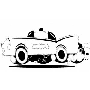 Disegno di Batmobile da colorare