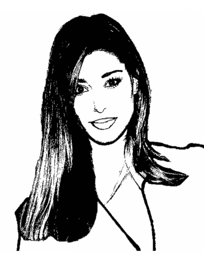 disegno di Belen Rodriguez da colorare