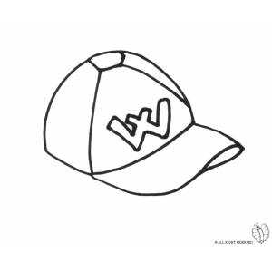 Disegno di Cappellino da colorare