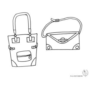 Disegno di Borse  da colorare