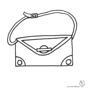 Disegno di Borsetta da colorare