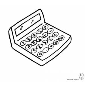 Disegno di Calcolatrice da colorare