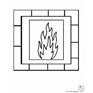 Disegno di Camino da colorare