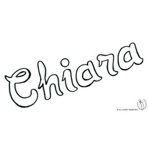 Disegno di Chiara da colorare