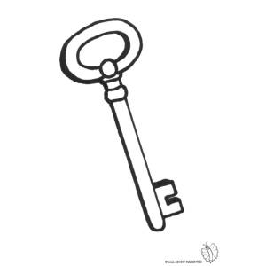 Disegno di Chiavi da colorare