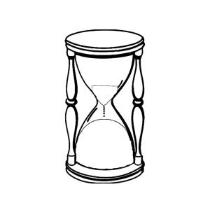 Disegno di Clessidra da colorare