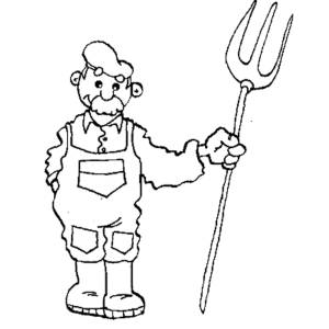 Disegno di Il Contadino da colorare