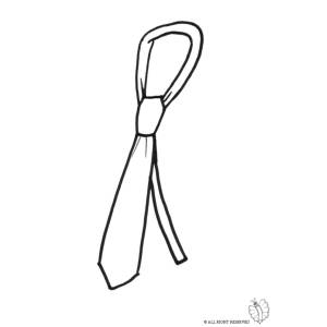 Disegno di Cravatta da colorare