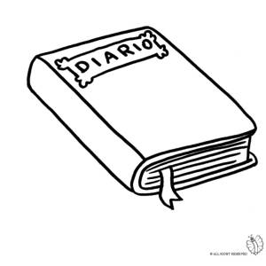 Disegno di Diario da colorare