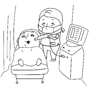 Disegno di Trattamento Estetico da colorare