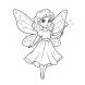 Disegno di Fatina con le Ali da colorare