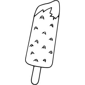 Disegno di Gelato Ghiacciolo da colorare