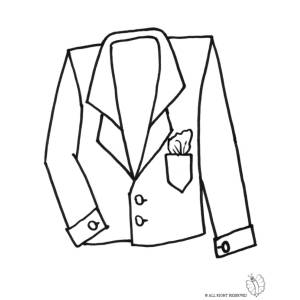 Disegno di Giacca da colorare