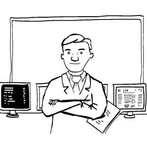 Disegno di Giornalista da colorare