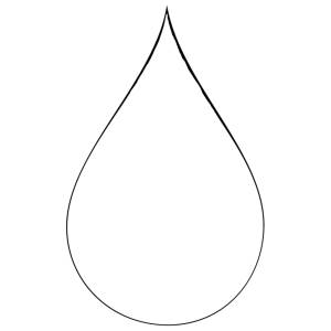 disegno di Goccia da colorare