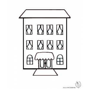 Disegno di Hotel da colorare