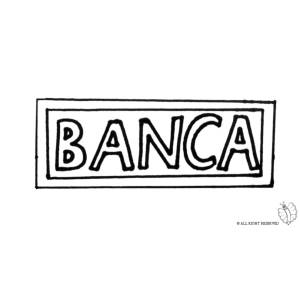 Disegno di Insegna Banca da colorare