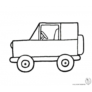 disegno di Jeep Fuoristrada da colorare