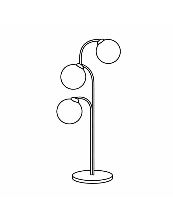 disegno di Lampada da Terra  da colorare