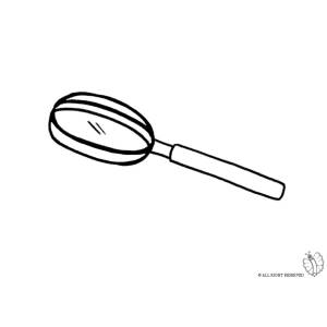 Disegno di Lente Ingrandimento da colorare