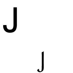 disegno di Lettera J Corsivo e Stampatello da colorare