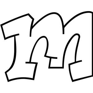 Disegno di Lettera m da colorare