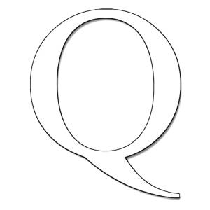 Disegno di Lettera Q da colorare