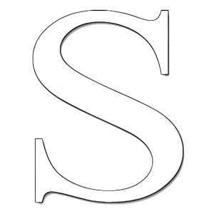 Disegno di Lettera S da colorare