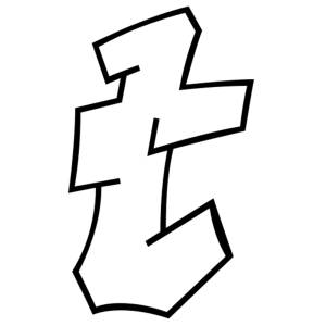 Disegno di Lettera t da colorare