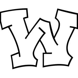 Disegno di Lettera w da colorare