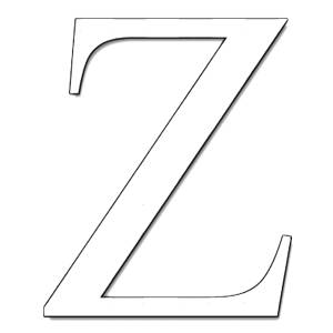 Disegno di Lettera Z da colorare