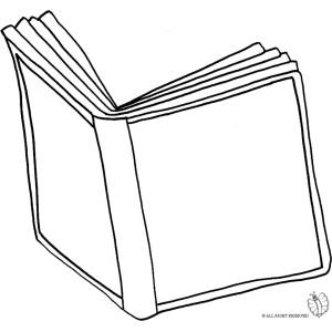 Disegno di Libro Aperto da colorare