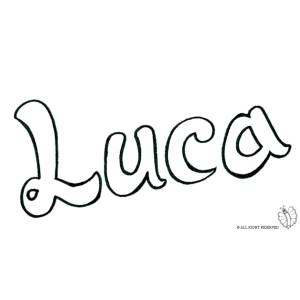 Disegno di Luca da colorare