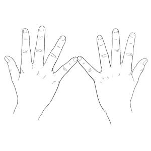 Disegno di Le Mani da colorare