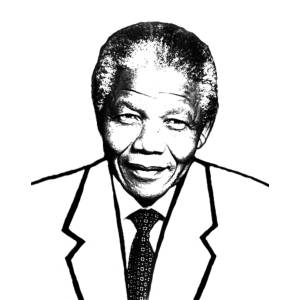 Disegno di Nelson Mandela da colorare