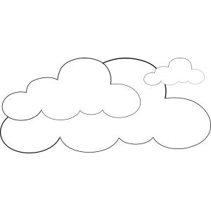 Disegno di Nuvole da colorare